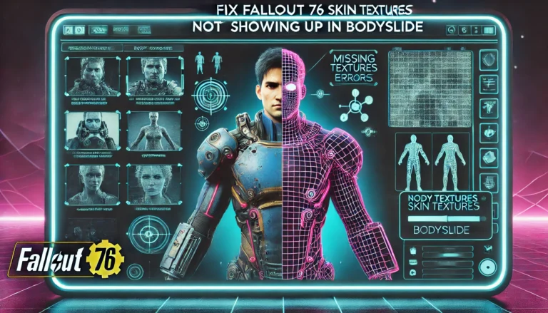 fallout 76 skin textures not showing up in bodyslide